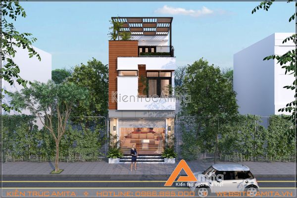Thiết kế nhà phố 3 tầng phong cách hiện đại (CĐT: ông Hùng - Khánh Hòa) KT31067