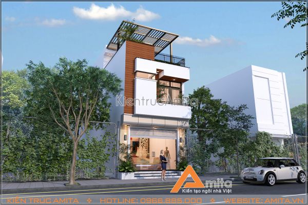 Thiết kế nhà phố 3 tầng phong cách hiện đại (CĐT: ông Hùng - Khánh Hòa) KT31067
