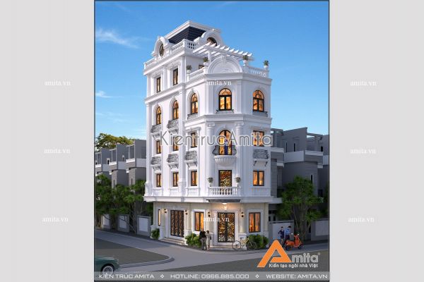 Mẫu nhà phố lô góc 2 mặt tiền đẹp ai cũng mê mẩn