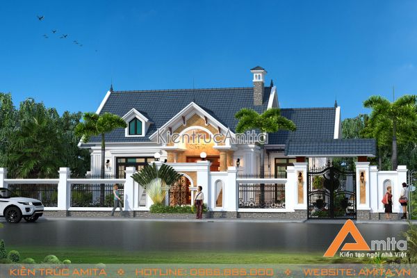 Thiết kế biệt thự 1 tầng hiện đại đẹp được yêu thích nhất hiện nay