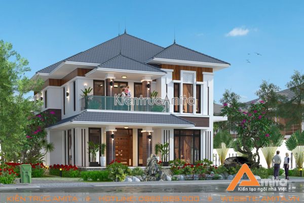 Mẫu thiết kế biệt thự mini 2 tầng đẹp mà bạn tìm kiếm đây rồi!