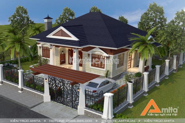 Ngất ngây cùng các mẫu biệt thự 1 tầng đẹp mê hồn của Amita