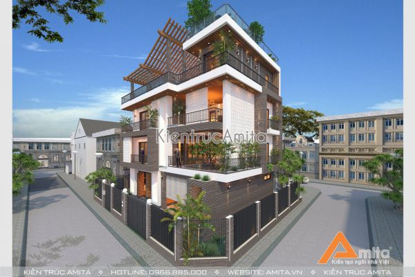 Mẫu biệt thự 3 tầng có hồ bơi (CĐT: Ông Phúc - Phú Quốc) BT31196