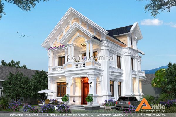 Tại sao nhiều người thích mẫu biệt thự kiểu pháp diện tích 8 x 12m2 của Amita?