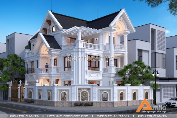 Các mẫu thiết kế biệt thự tân cổ điển “vạn người mê”