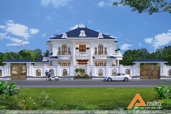 Khám phá vẻ đẹp tiềm ẩn trong những mẫu thiết kế biệt thự 2 tầng 4 phòng ngủ