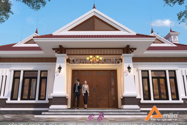 Khám phá mẫu thiết kế biệt thự vườn 1 tầng có không gian tuyệt vời BT11308 