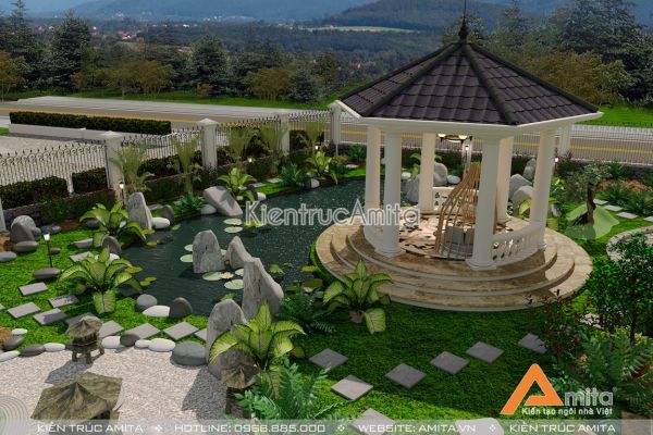 Mẫu biệt thự vườn 1 tầng 4 phòng ngủ (CĐT:Ông Lâm - Đà Lạt) BT12074