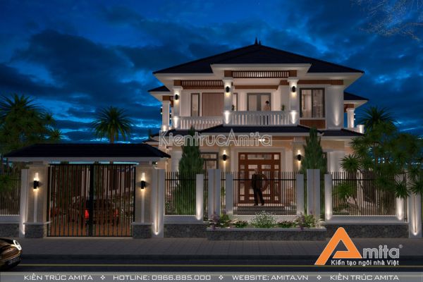 Mẫu biệt thự 2 tầng hiện đại đẹp (CĐT: ông Quân - Vĩnh Phúc) BT21105