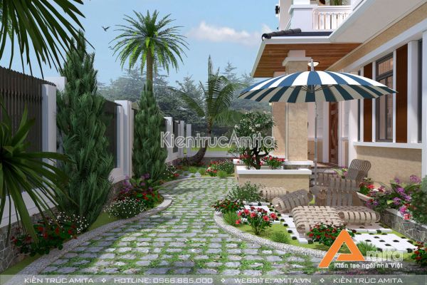 Mẫu biệt thự 2 tầng hiện đại đẹp (CĐT: ông Quân - Vĩnh Phúc) BT21105