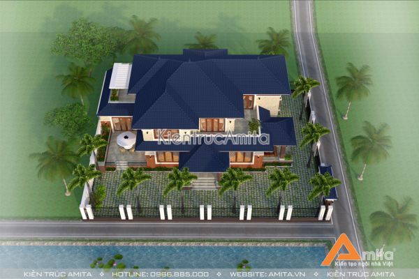 Mẫu biệt thự vườn 2 tầng hiện đại (CĐT: Ông Sơn - Ninh Thuận) BT21170