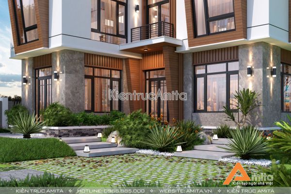 Khám phá mẫu biệt thự 2 tầng hiện đại đẹp hút hồn BT21319