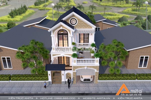 Mẫu thiết kế biệt thự mini 2 tầng đẹp mà bạn tìm kiếm đây rồi!