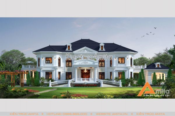 Mẫu dinh thự tân cổ điển lộng lẫy, ấn tượng(CĐT: ông Thiện - Hưng Yên) BT22129
