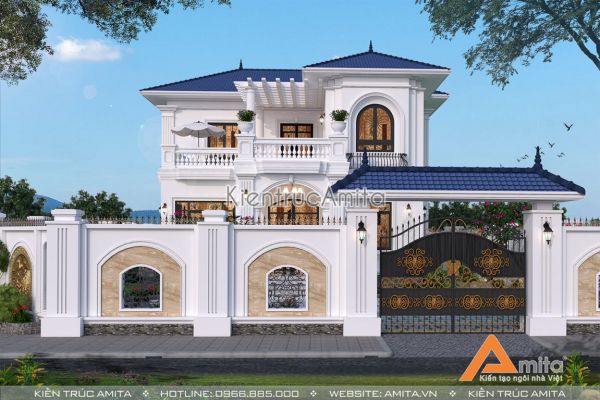 Biệt thự 2 tầng mái Thái 140m2 BT22168