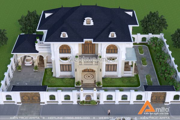 Mẫu biệt thự 2 tầng tân cổ điển đẹp tại Lạng Sơn BT22182