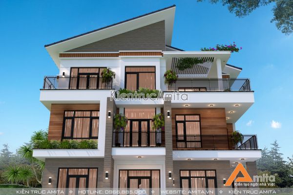 Chinh phục mẫu biệt thự 3 tầng đẹp hiện đại BT31311 của Amita