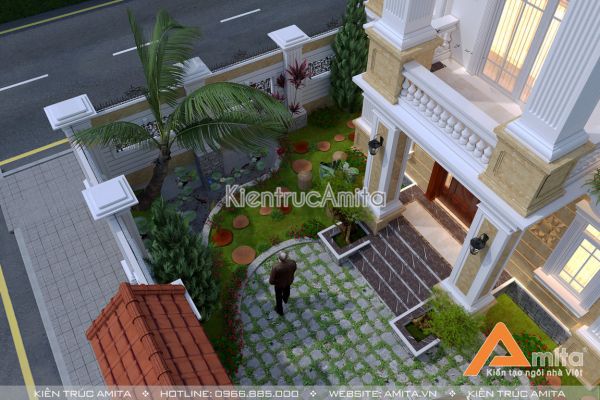 Mẫu biệt thự kiểu pháp 2 mặt tiền đẹp (CĐT:Bà Phượng - Sơn La) BT32108