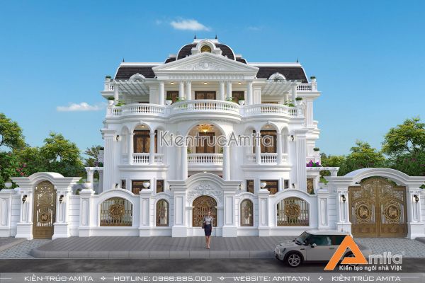 Đẳng cấp cùng mẫu thiết kế lâu đài dinh thự đẹp BT32114 ở Phú Yên