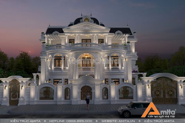 Đẳng cấp cùng mẫu thiết kế lâu đài dinh thự đẹp BT32114 ở Phú Yên