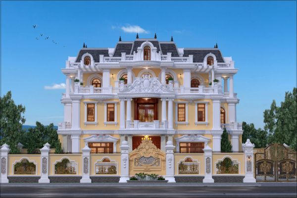 Biệt thự 3 tầng phong cách Pháp đẹp đẳng cấp  BT32208