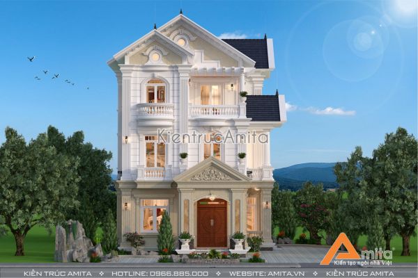 Biệt thự 3 tầng phong cách châu Âu (CĐT:Ông Quyền - Bắc Giang) BT32234