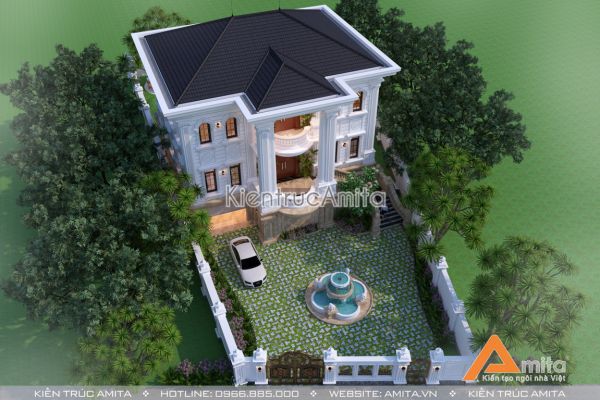 Thiết kế biệt thự 3 tầng đẹp tại Nghệ An BT32237