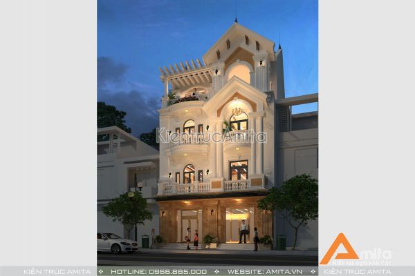 Thiết kế nhà biệt thự phố đẹp (cđt: ông Giang - Bắc Ninh) BT42239