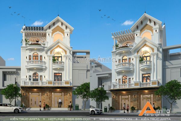 Thiết kế nhà biệt thự phố đẹp (cđt: ông Giang - Bắc Ninh) BT42239