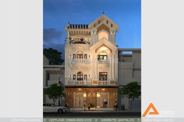 Thiết kế nhà biệt thự phố đẹp (cđt: ông Giang - Bắc Ninh) BT42239