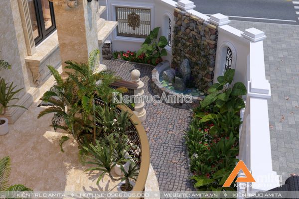 Thiết kế biệt thự 5 tầng tân cổ điển Pháp đẹp khác biệt BT52088