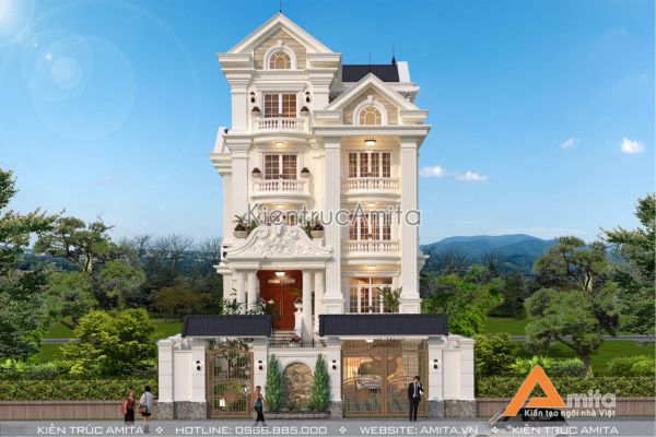 Biệt thự 5 tầng kiểu Pháp có gara (CĐT: Ông Phong - Lạng Sơn) BT52246