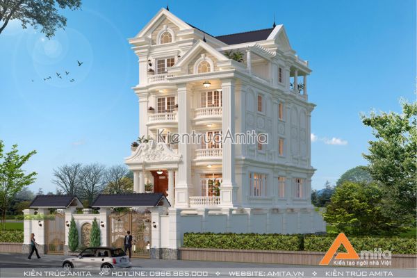 Biệt thự 5 tầng kiểu Pháp có gara (CĐT: Ông Phong - Lạng Sơn) BT52246