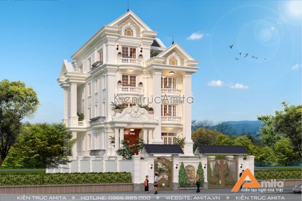 Biệt thự 5 tầng kiểu Pháp có gara (CĐT: Ông Phong - Lạng Sơn) BT52246