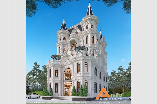 Thiết kế lâu đài kết hợp nhà hàng đẳng cấp 5 sao BT52267