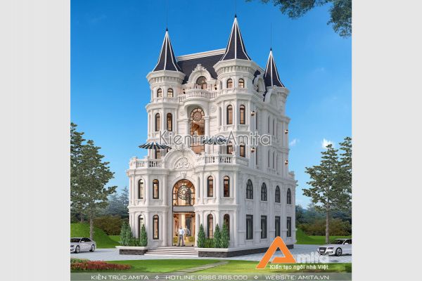 Thiết kế lâu đài kết hợp nhà hàng đẳng cấp 5 sao BT52267