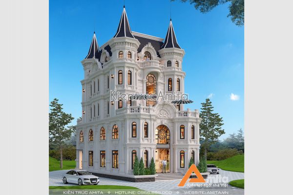 Thiết kế lâu đài kết hợp nhà hàng đẳng cấp 5 sao BT52267