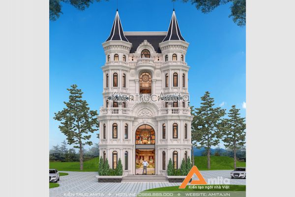 Thiết kế lâu đài kết hợp nhà hàng đẳng cấp 5 sao BT52267