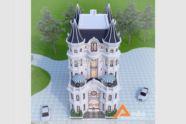 Thiết kế lâu đài kết hợp nhà hàng đẳng cấp 5 sao BT52267