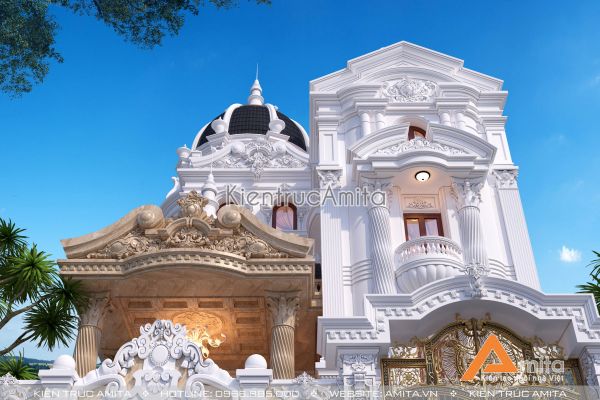 Mẫu lâu đài kiểu Pháp tân cổ điển khẳng định đẳng cấp BT52295