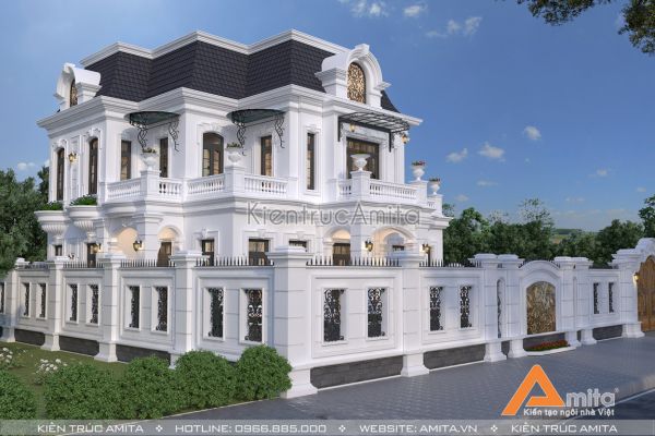 Mẫu biệt thự dinh thự 2 tầng sang trọng  BT22158
