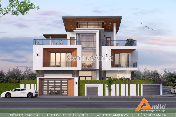 Mẫu biệt thự 3 tầng hiện đại đẹp (CĐT: Ông Chung - Quảng Ninh) BT31178