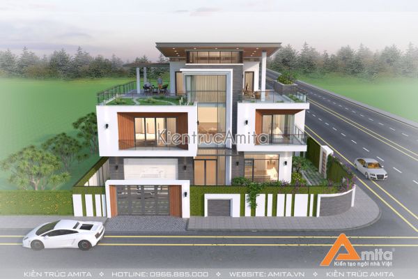 Mẫu biệt thự 3 tầng hiện đại đẹp (CĐT: Ông Chung - Quảng Ninh) BT31178