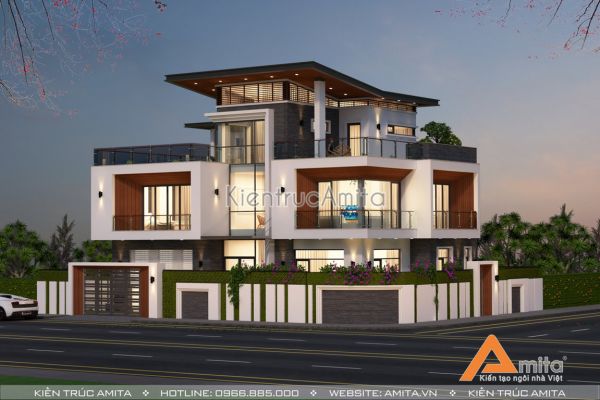 Mẫu biệt thự 3 tầng hiện đại đẹp (CĐT: Ông Chung - Quảng Ninh) BT31178