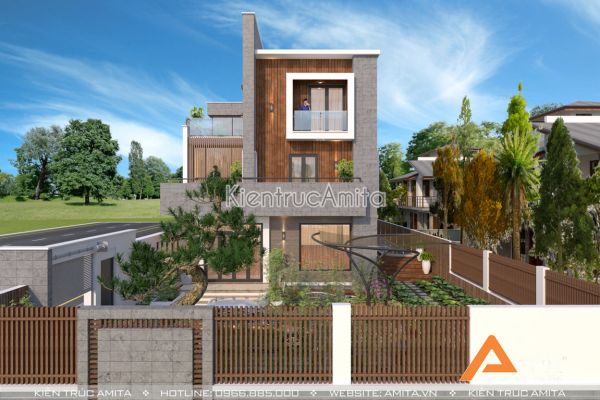 Thiết kế biệt thự 3 tầng hiện đại (CĐT: Ông Hưng - Quảng Trị) BT31190