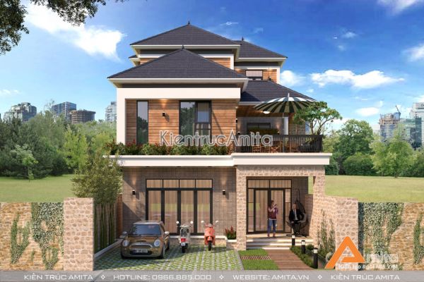 Biệt thự 3 tầng hiện đại đẹp (CĐT: Bà Ánh - Sài Gòn ) BT31194