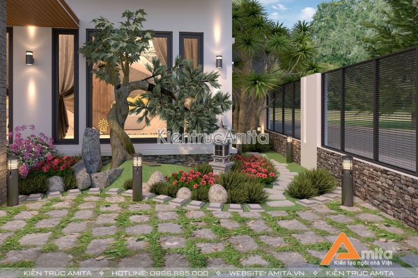 Mẫu biệt thự 3 tầng với thiết kế ấn tượng BT31199