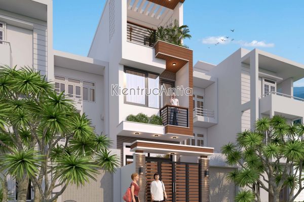 Mẫu nhà mặt phố 3 tầng hiện đại đẹp (CĐT: Ông Mỹ- Hồ Chí Minh) KT31306