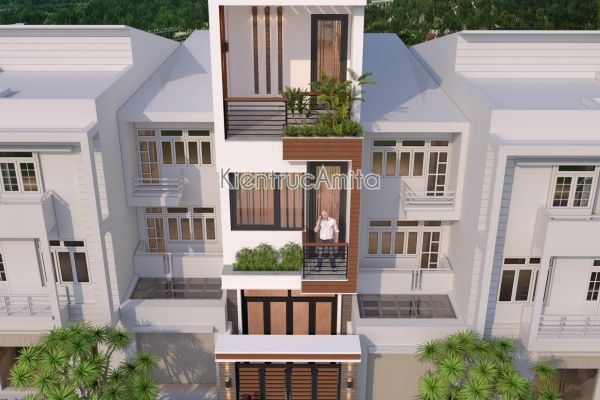 Mẫu nhà mặt phố 3 tầng hiện đại đẹp (CĐT: Ông Mỹ- Hồ Chí Minh) KT31306
