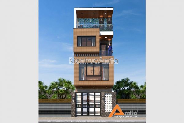 Mẫu thiết kế nhà phố hiện đại 4 tầng (CĐT: ông Hà - Bắc Giang) KT41026